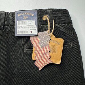 NWT Bills Khakis Pants 12 Wale Cord Moss M2 Classic Fit 42/38 Unhemmed